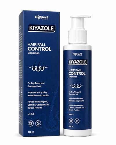 Image of Anti-Hairfall Shampoo 100ml | Controls Hairfall & Promotes Hair Growth | Anagain + Caffeine + Collagen & Keratin | Paraben & Sulphate Free for Dry and Frizzy Hair | Hair Fall Control Shampoo for Women & Men | For All Hair Types