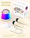 Mini Karaoke Machine for Kids, Portable Bluetooth Speaker with 2 Wireless Microphones and Led Light, Birthday Gifts for 4 5 6 7 8 9 10 11 12 Year Old Girl, Kid Karaoke Machine Toys, Beige