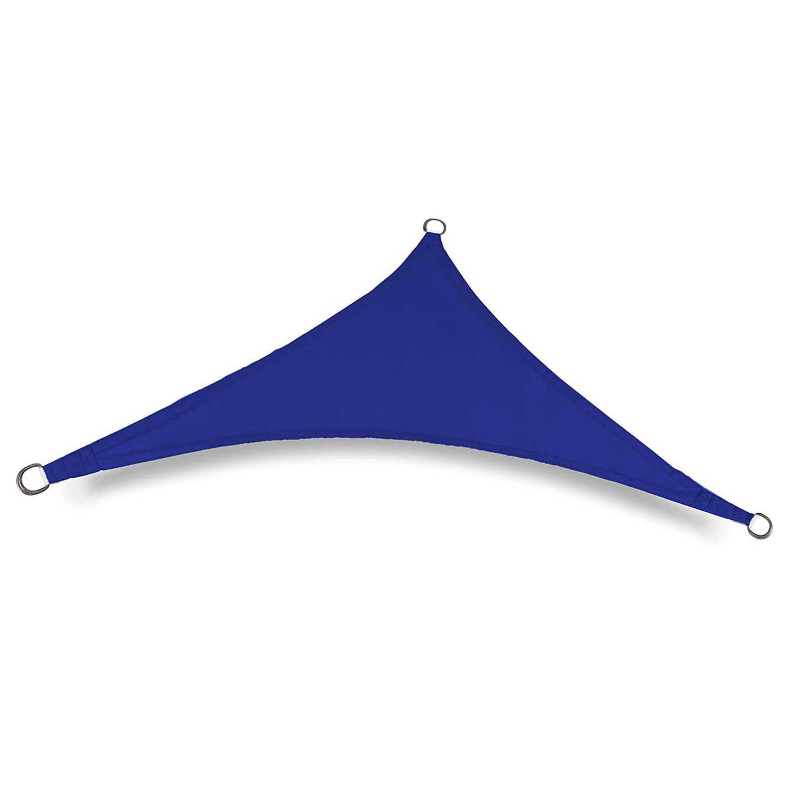 JNYB Trójkątny żagiel przeciwsłoneczny do patio wodoodporny 25 cm x 25 cm blok UV do obiektów na świeżym powietrzu i aktywności cień na pokładzie, niebieski, 25 cm x 25 cm