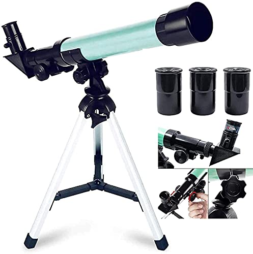 Telescopio refractor astronómico 60mm con trípode ajustable miniatura 1