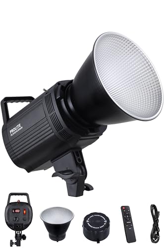 Prolite LiteMax Platinum-250W Bi-Color COB LED Continuous Video Light | with Bowens Reflector, Infrared Remote, COB Cover, AC Cord | for Studio, Wedding Photography & Videography