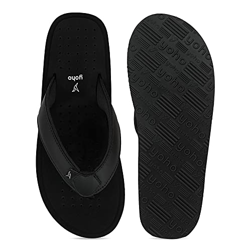 Image of YOHO ArchFlex orthopedic slippers for men | Arch support for pain relief | Soft, Anti-Skid, lightweight | comfortable padded straps flip flops for Everyday