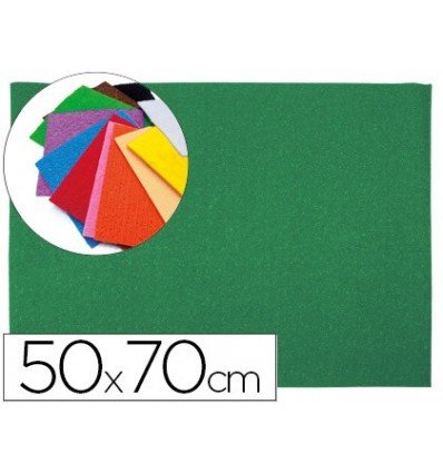 Liderpapel - Goma eva 50x70cm 60g/m2 espesor 2mm textura toalla verde (10 unidades)