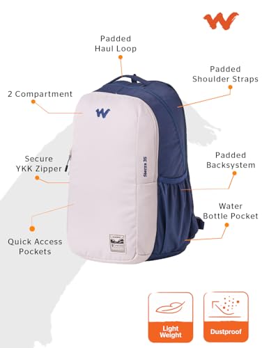 Image of Wildcraft Sierra 35 Backpack-Off White