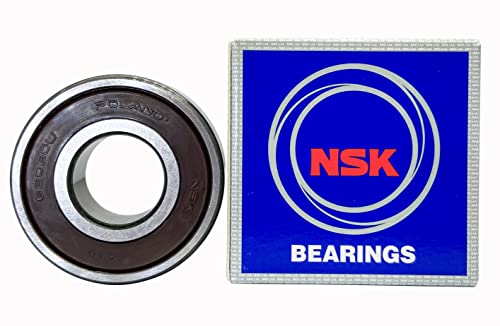 Nsk Bearings (2 Pack) 6203-2RS 6203DDU 6203VV Bearings 17X40X12MM Pressed Steel Cage,Deep Groove Ball Bearings