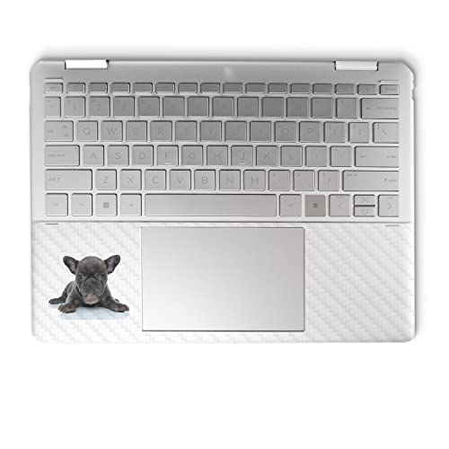 Image of MightySkins Carbon Fiber Skin Compatible with HP Spectre x360 14 inch (2022) Full Wrap Kit - French Bulldog | Protective Durable Textured Carbon Fiber Finish | Easy to Apply | Made in The USA