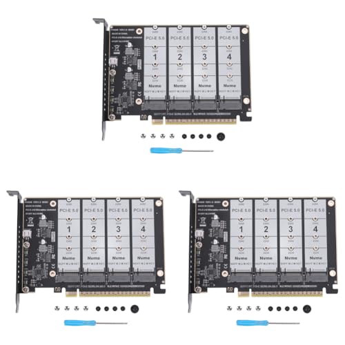 Tarjeta RAID PCIe 5.0 x16 elimina cuellos de botella en almacenamiento NVMe M.2 de 128Gbps con LED