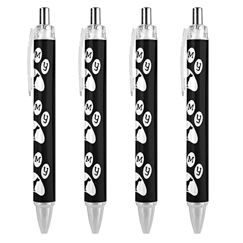 Bolígrafos retráctiles de tinta azul Great Dane, un detalle ideal para regalar, 4 uds