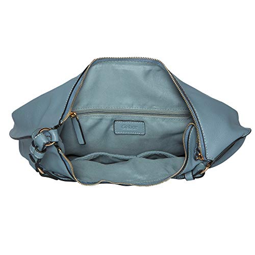 Gabor Sina, Hobo Bag Donna, Azzurro, Large