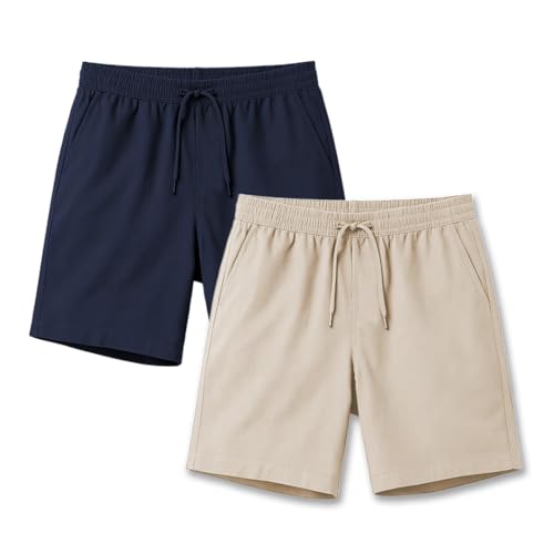 Image of Nobero V2 Shorts for Men | Zip Pocket Shorts | Regular Fit | Elasticated Waist | Soft & Breathable Fabric | Casual Everyday Wear