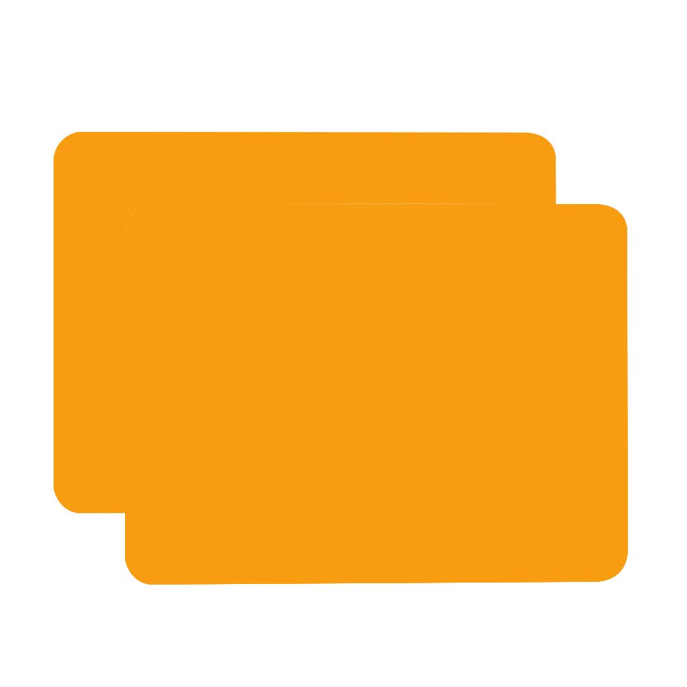 Jingu Orange (T:0.1cm) 40X30cm Silicone Placemats For Kids, More Thicker And Heavier, Non Stick Heat Resistant Tablemat, Kitchen Dining Table Mats Place Mat (, 2)