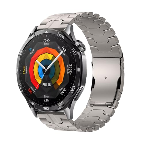 Bracelet en métal Huawei Watch GT5 46mm en acier style business chic en agate