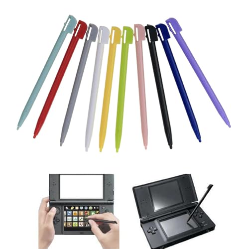 10 Pièces Stylet pour Nintendo NDS DS Lite DSL NDSL (10 Couleurs)