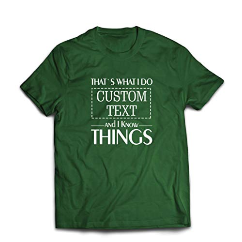 lepni.me Camisetas Hombre Costumbre Eso es lo Que Hago Personalizada y sé...