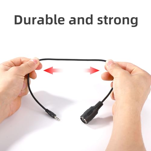 2pcs Type A MIDI à 3.5mm Adaptateur, 14" MIDI Femmes TRS 3.5mm Convertisseur audio de câble de rupture pour les synthés de claviers & DAWs