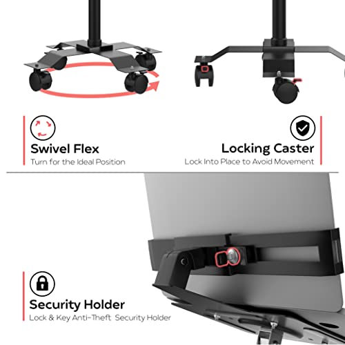 Soporte de Piso para Laptop CTA Digital Negro miniatura 2