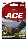 ACE Brand Compression Ankle Support, Small/Medium, America's Most Trusted Brand of Braces and Supports, Money Back Satisfaction Guarantee