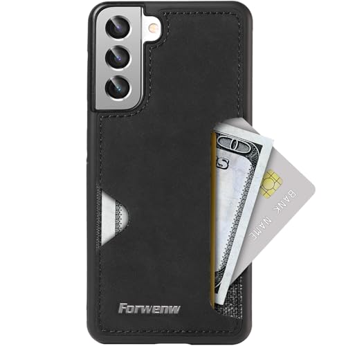 Handyhülle für Samsung Galaxy S21 Plus Hülle Mit Kartenfäch Lederrückseite Stoßfest Handyhülle Ultra Dünn Wallet Schutzhülle für Samsung S21 Plus 5G Kartenfäch Hülle mit Kartenhalter