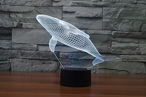 Amazon.co.jp : SUPERRUIDALONG 3D クジラ リモコン 16色 ナイトライト
