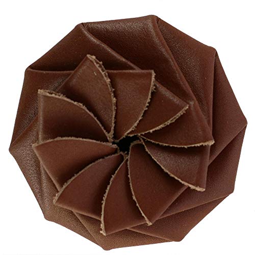 CTM Leather Squeeze Coin Change Pouch, Brown2