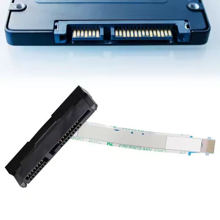 Image of HDD Cable For hard drive disk connector for HP 15ab 15-ab DD0X18HD011, DD0X18HD031. Comes with Complimentary Laptop Clean & Shine Gel