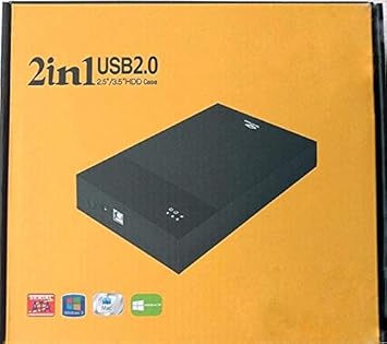 Mak World 2-in-1 3.5 inch External HDD Sata Casing for Laptop and Desktop HDD 2.5/3.5 Inch