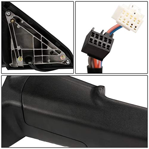 Image of DNA MOTORING TWM-013-T888-BK-AM Pair of Towing Side Mirrors (Driver & Passenger Sides),Black Housing /Amber Corner