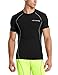 Baleaf Men's Short Sleeve Running Fitness Workout Compression Base Layer Shirt Color Grey Size L