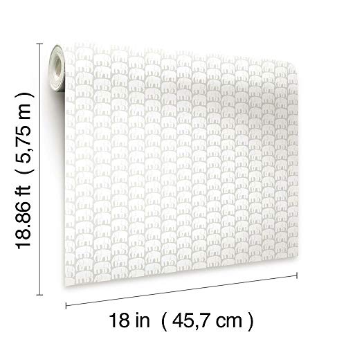 Papier Peint Adhésif Elefantti intissé pour rénovation murale - 7