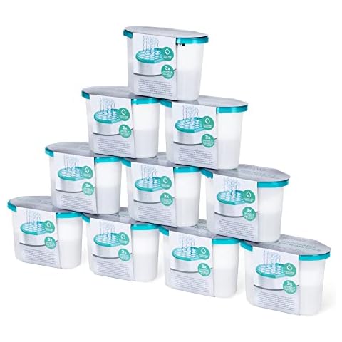 LIVIVO Pack of 10x 500ml Interior Dehumidifiers- Helps Stop Damp, Mildew, Mould Condensation Moisture Absorber Remover in Home Kitchen Wardrobe Bedroom Caravan Office Garage Bathroom, Basement Cover