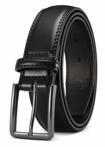 Image of CHAOREN Men's Leather Belt - 1 3 /8 inch Dress Belt for Business & Casual Wear