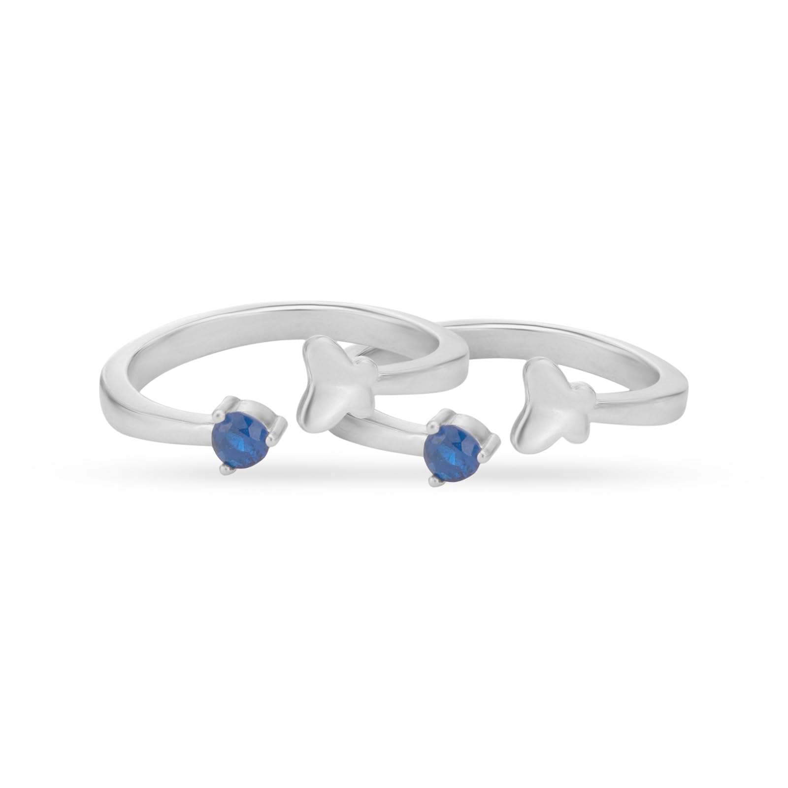 SIJA 925 Sterling Silver Blue Stone Butterfly Toe Ring | Adjustable | Silver Toe Rings for Women | With 925 Stamp | Gifts for Women-image-40