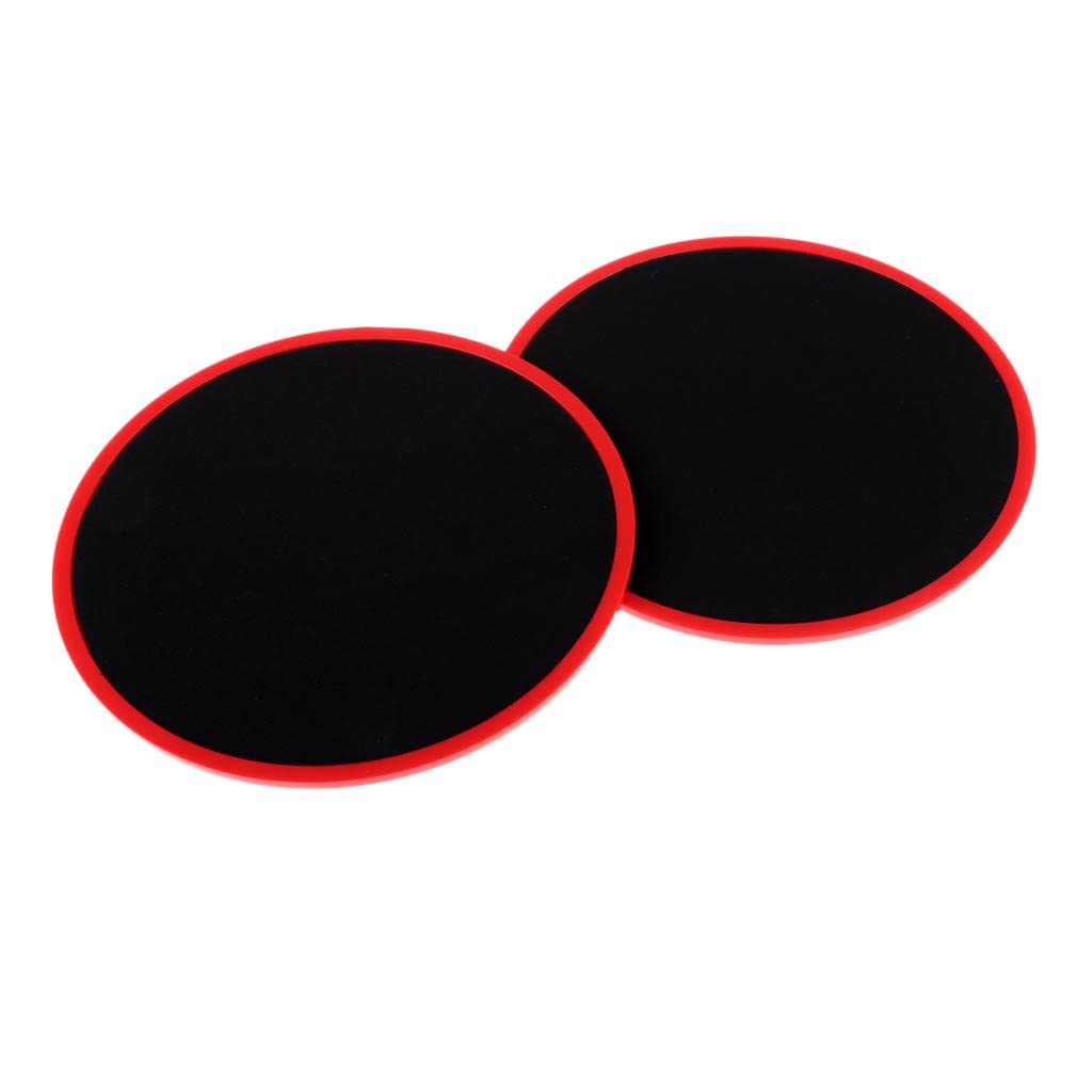 1 Pair Glider Slide Discs Fitness Gliding Gym Slider Exercise Core Red-image-42