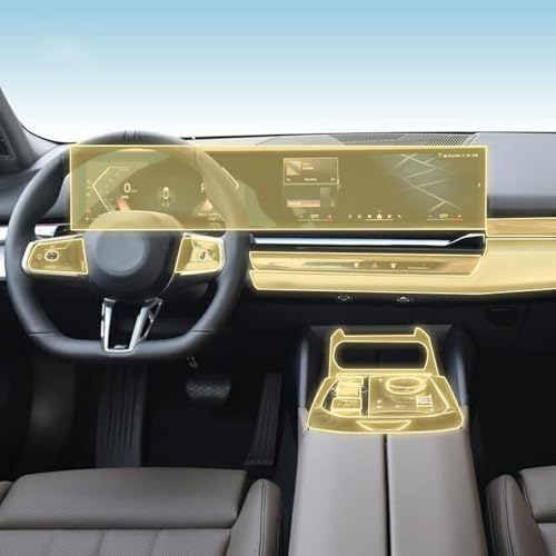 Film PPF BMW G60 i5 Série 5 2024 protection intérieur de voiture contre rayures console centrale