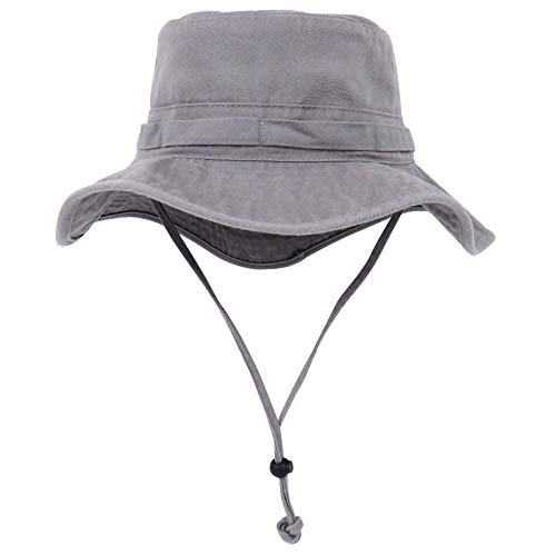 Image of Bucket Hat Wide Brim UV Protection Sun Hat Boonie Hats Fishing Hiking Safari Outdoor Hats for Men and Women