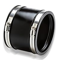 150mm Flexible Gummimuffe Gummikupplung mit Zwei Edelstahlschellen, Flexible Geräuschmindernde Manschette für Rohrventilator,Rohrverbinder für Rohrventilator,Zum Anschluss Von Rohrventilatoren