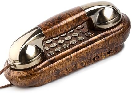 No-Dial Desk Phone – Simple Landline Telephone With Extra Loud Ringer, Easy To Use For Home & Office (Red)