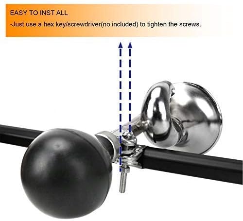 Timoo Bike Horn for Adults Classic Bugle Horn Metal Squeeze Clown Horn for Golf Cart Fits All Bicycle Handle Bar, Loud Sounds - Image 4