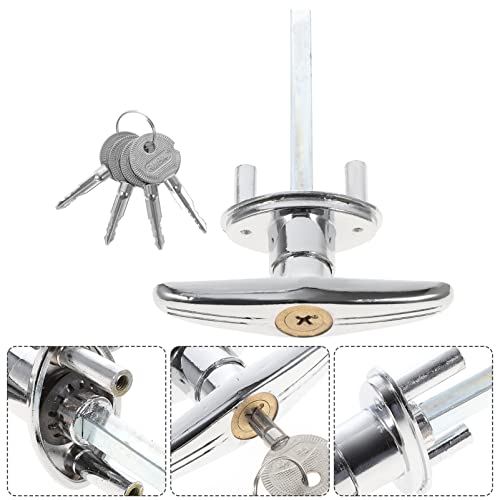 POPETPOP 1 Satz Klapptürschloss Garagentor t Griff Türschloss Notentriegelung Für Garagentore Garagentor-schnellverschluss Zugschnurverriegelung Sicherheitsschloss Tanga Stahldraht