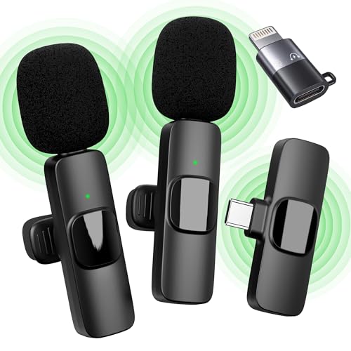 Qhot Kabelloses Lavalier Mikrofon für iPhone