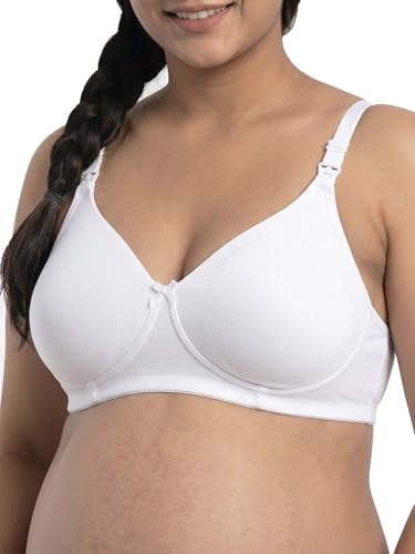 Image of Inner Sense Organic Cotton Bamboo Nursing Bra for Women I High Coverage Feeding Bra I Lightly Padded Maternity Wear with Wirefree Design and Thin Strap Sling