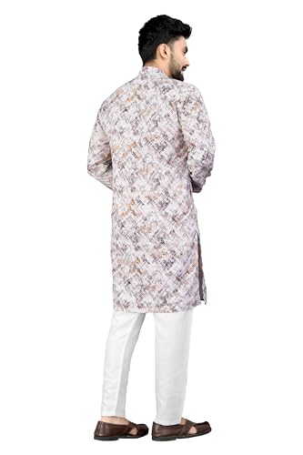 Image of Trustous Kurta Pyjamas set for Mens | Pyjamas with kurta PRINTED and classis look |KURTA Pyjamas SET