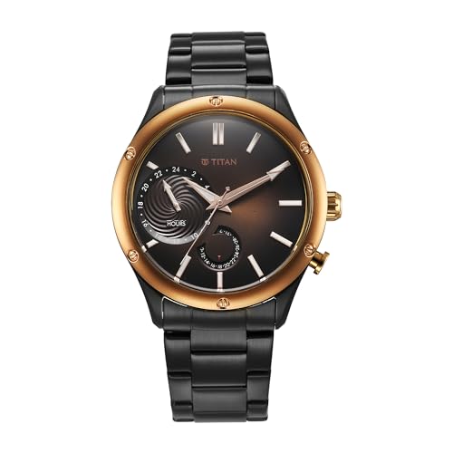 Titan Regalia Stellar Quartz Multifunction Brown Dial Stainless Steel Strap Watch for Men-NS10009KM02 (B0CLRDYTBS) Amazon Price History, Amazon Price Tracker