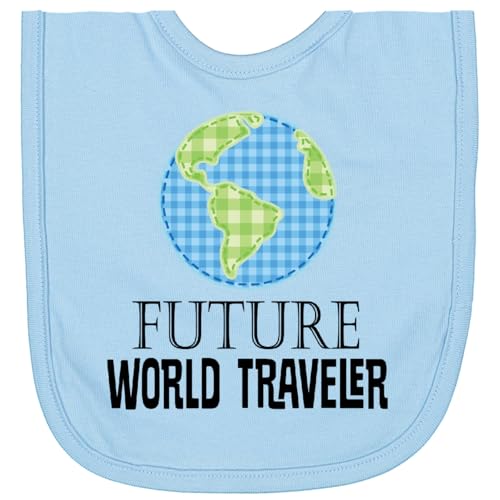 inktastic Future World Traveler Cute Vacation Newborn Bib Light Blue 3e21c