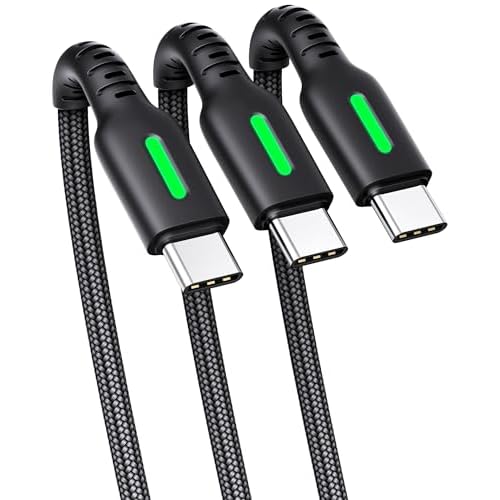 INIU USB C Charger Cable, [3 Pack, 2+2+0.5m] USB A to USB C Cable 3.1A Fast Charging, Braided Phone Charger Type C Cable for iPhone 15 S23 …