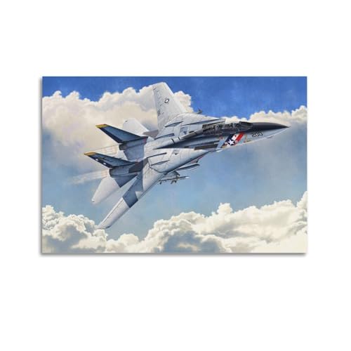 Poster F-14A USN VF-2 pour remplacer les affiches en papier qui se déchirent 60x90 cm