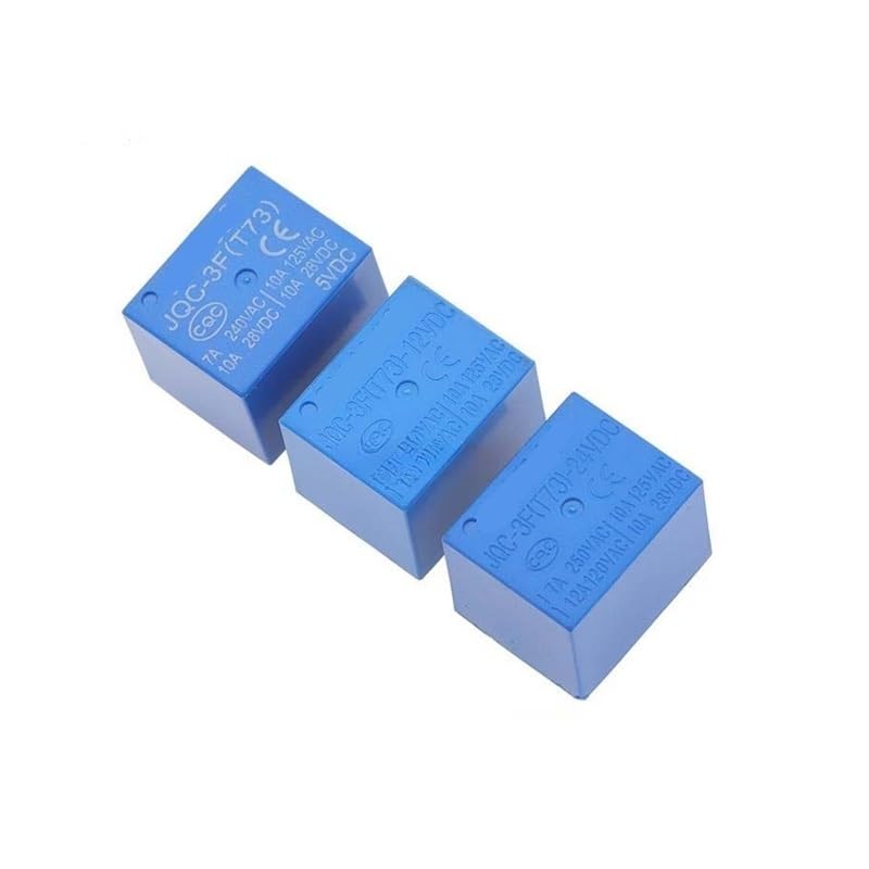 10PCS JQC-3F (T73) -5V JQC-3F-12V JQC-3F-24V 5-pin Power Relay IJZHQKTK(JQC-3F T73-24V)