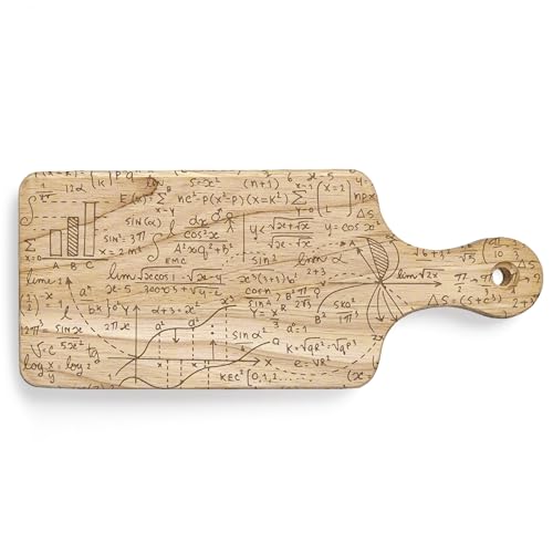 Tabla de Cortar Grabada con Ecuaciones Matemáticas | Ciencia, Matemáticas, Biología y Química | Excelente Idea de Regalo miniatura 1