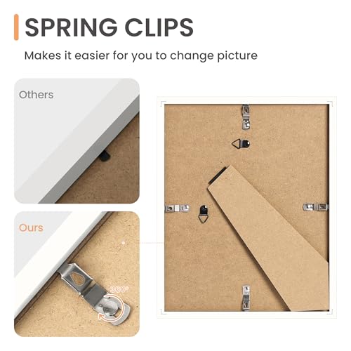 Image of upsimples Picture Frames Set of 10, Including 8x10, 5x7, 4x6 White Frame | Multi Picture Frames Collage Wall Decor, Gallery Wall Frame Set, Gift For Christmas, Mothers' day, Wedding, Dorm, Living Room
