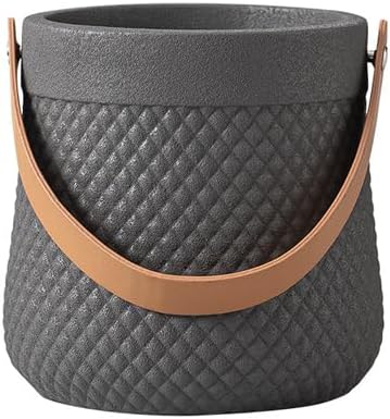 Miniatura 1 de Macetas de cerámica de 5 pulgadas, maceta colgante pequeña (gris) - Macetas de interior para plantas, flores, cactus, suculentas, decoración de